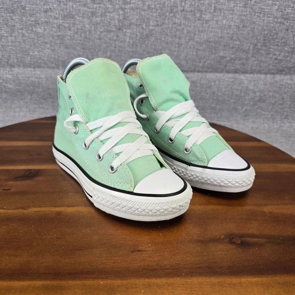 Converse Chuck Taylor All Star Kids Mint Green High Top Sneakers 342367F Size 13